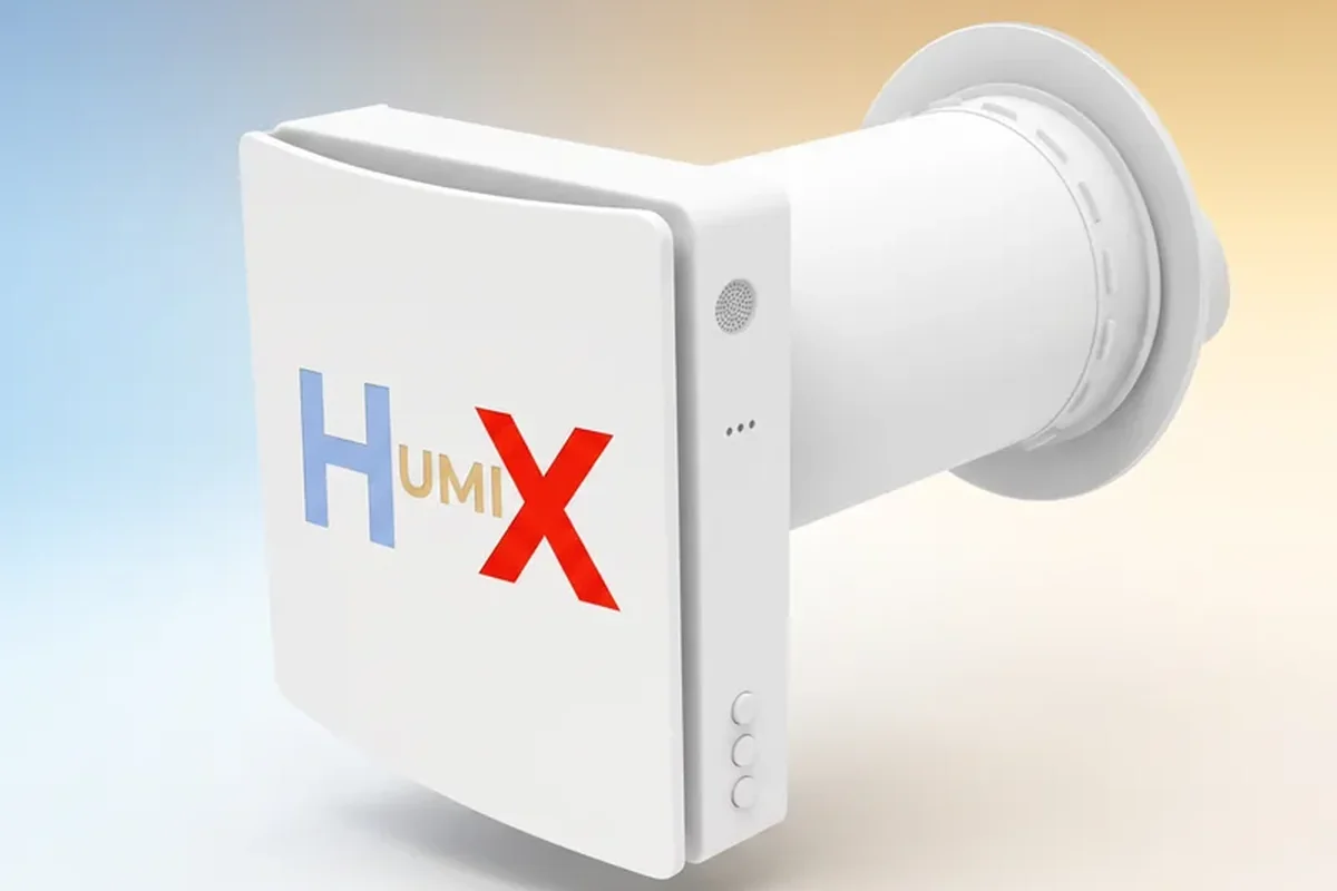 Ventilación descentralizada HUMIX renovando el aire de una estancia